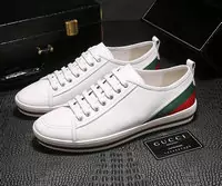 gucci leather low trainers zapatos mode blanc